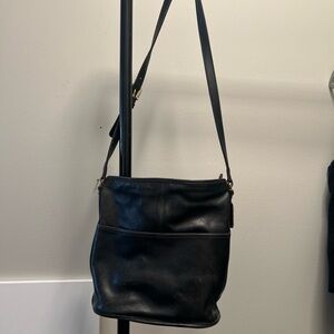 Coach Black Leather Shoulder Bag